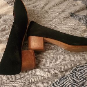 Madewell suede like heels